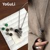 Fashion Jewelry Elegant Temperament Metal Grape String Necklace For Women Party Gifts Simply Design Accessories
