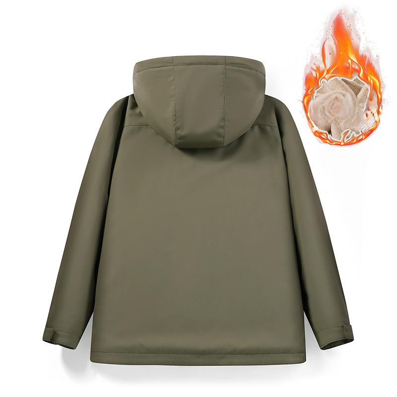 Осень и зима новый повседневный утолщенный тренчкот модная молодежная куртка мужская — фото 3