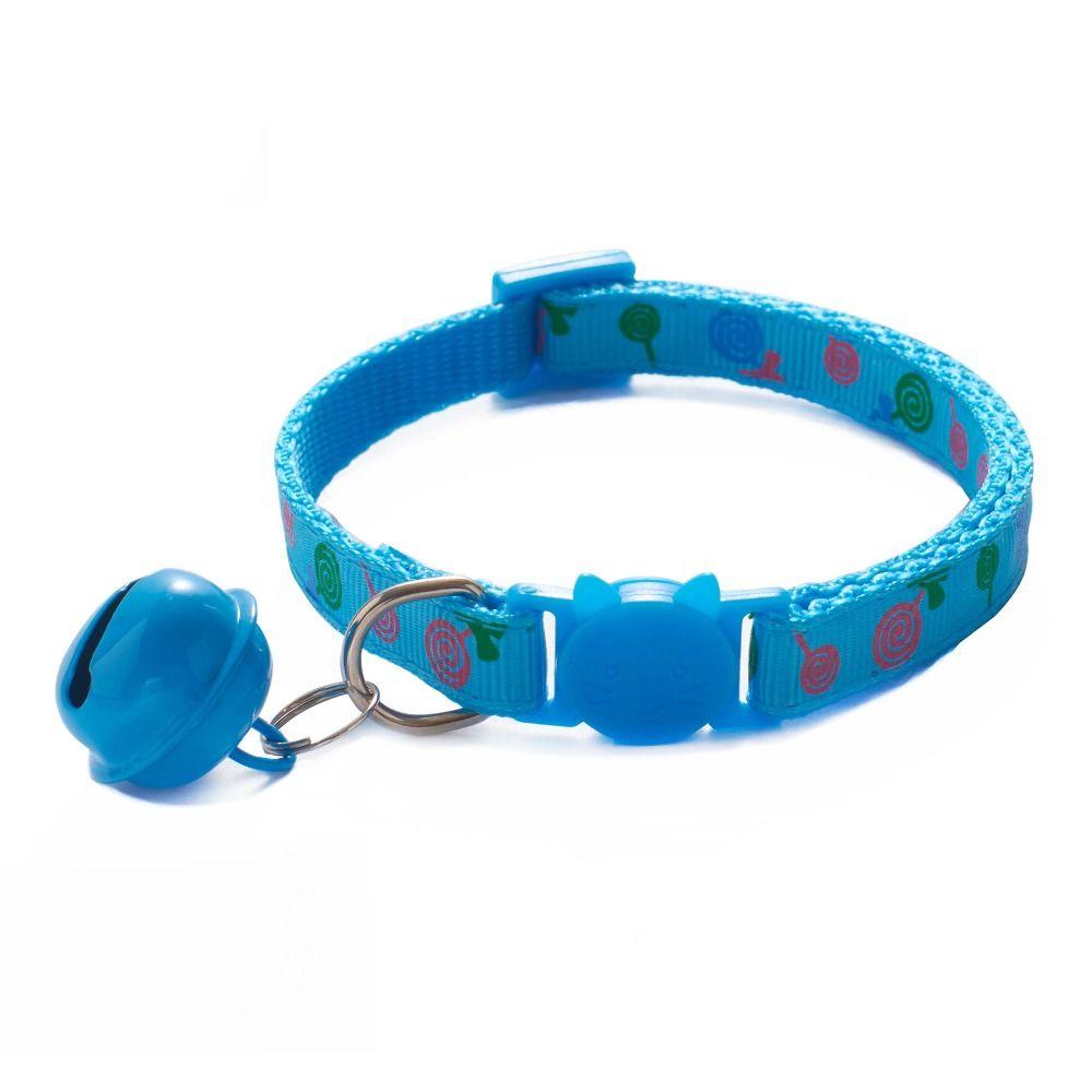 Cute Cat Head Cat Collars Pet Supplies Bell Pendant Collar Buckle Kitten Necklace