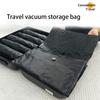 Hand Roll Vacuum Compression Bag with One-Way Valve, Reusable Compression Sack for Traveling and Camping, No Pump Required