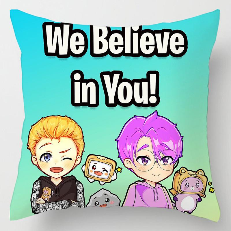 

Cover Cushion Lankybox Decorative Soft Pillow Case Sofa Car Throw Protector 18in 22