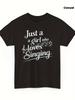 Men's & Women's Retro Singer Music T-Shirt - Unisex Short Sleeve Karaoke Outfit with Iconic Singer Logos, Soft Breathabl