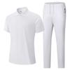 2026 Men's Casual Cotton Polo and Pants Set – Breathable, Comfortable, Customizable