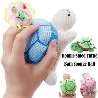 Reusable Turtle Bath Ball Soft Rich Bubble Bath Towel Scrubber Bathroom Accessories