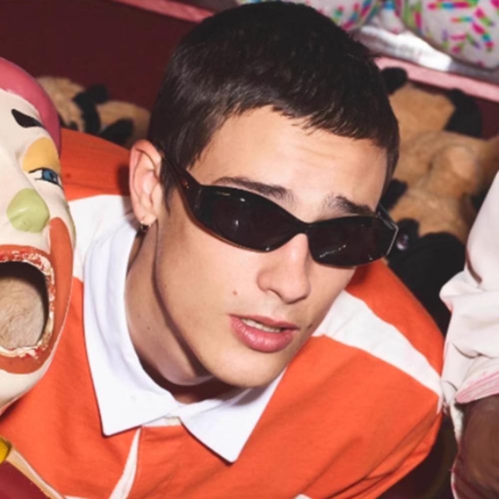 Outdoor Sunscreen Shades Unisex Trendy Sports Sunglasses Uv400 Goggles Trendy Narrow Frame Sun Glasses For Party Photos Everyday