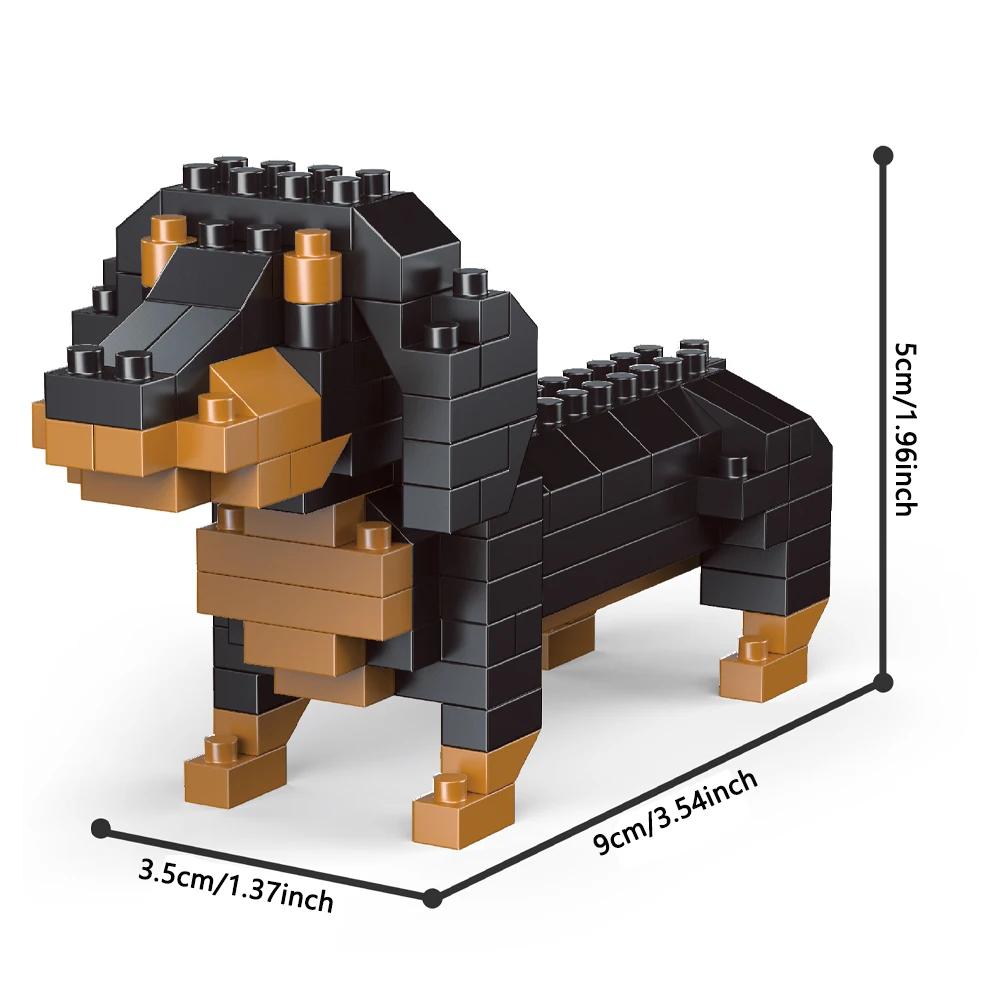 

Knew Built Super Mini Dogs Dachshund Construction Blocks Playthings Kit: Corgi Poodle and Entry-level Educational Interactive Playtime Present in bag