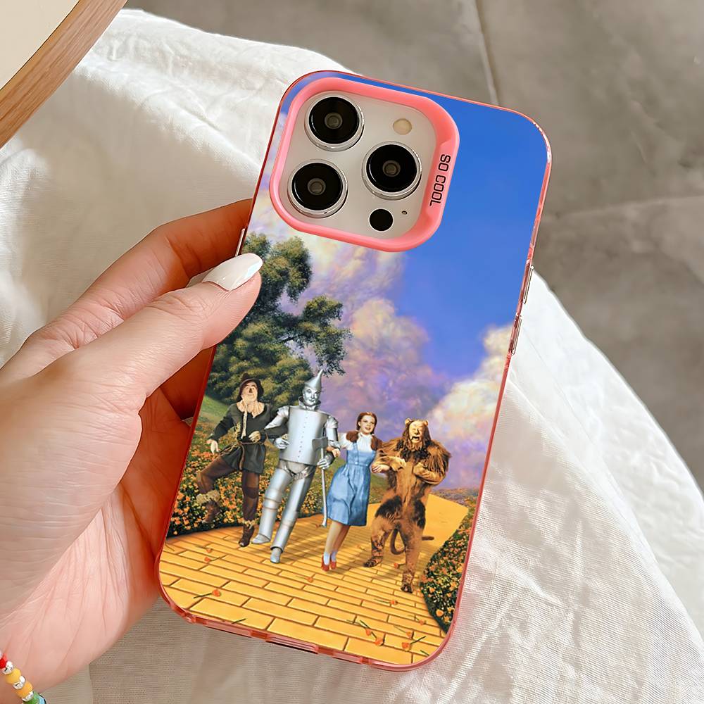

W-Wizard of O-Oz Movie Phone Case For iPhone 16,15,14,13,12,11,Pro,Max,Plus,Mini,SE Anti Fall Pink Matte Hard Bumper iPhone16pro