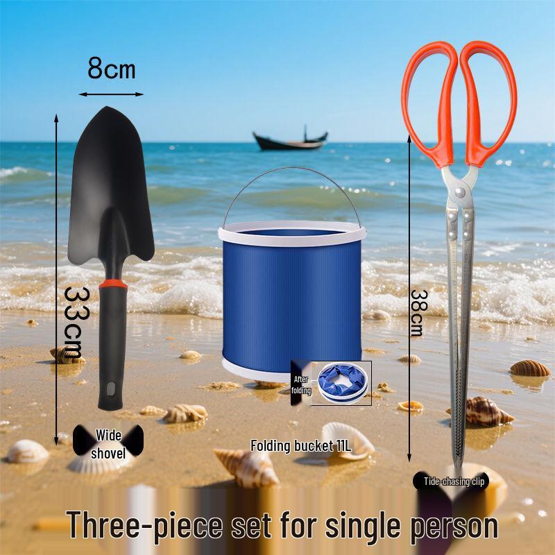 Tide-Chasing Clam & Crab Digging Rake Set: Dual-Use Beach & Garden Tool