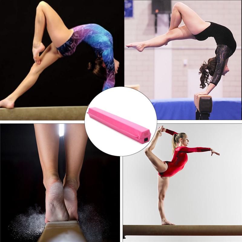 244CM Gymnastics Folding Balance Beam Horizontal Skill Performance Training IT