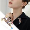 Shiny Baroque Sheep Goat Brooch Pin 1Pcs Luxury Jewelry for Wedding Birthday Party Couple Gift