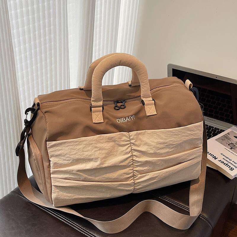 Sports fitness bag Women's wet and dry separation swimming bag Large capacity portable short-distance travel bag Business trip storage duffel bag