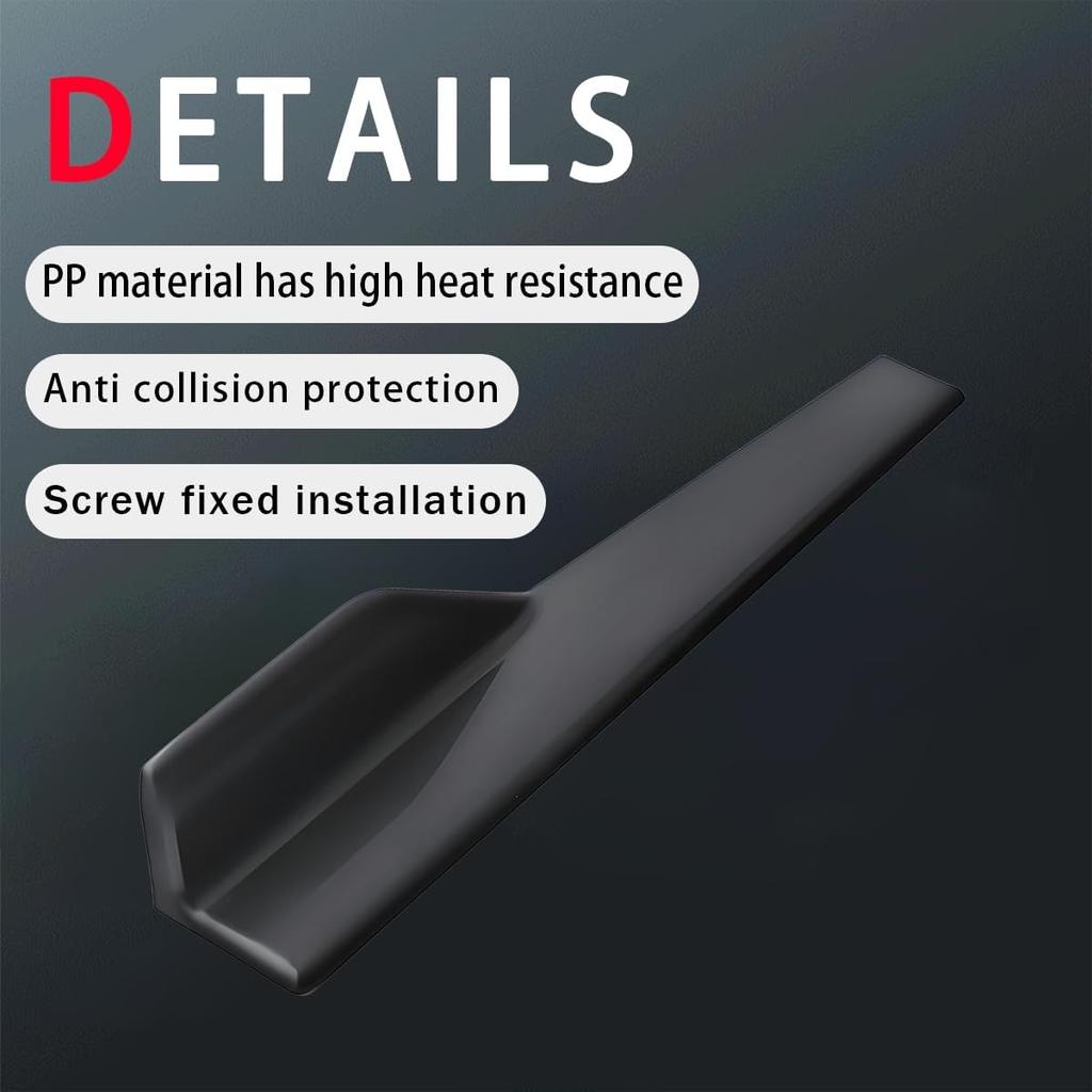 2PCS Universal Side Skirts, Rear Bumper Lip Side Skirt Protector Diffuser Body Spoilers Splitter Carbon Fiber Side Skirts Exterior Decoration Trim