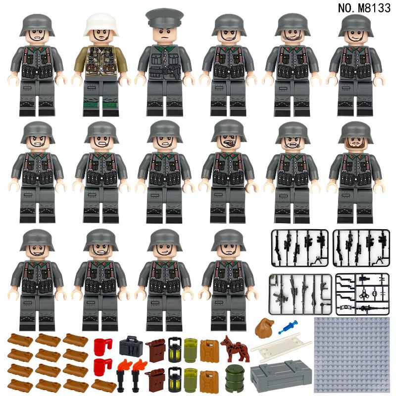 Weltkrieg II Militär Serie Battlefield Medical Corps Soldat Baustein Spielzeug