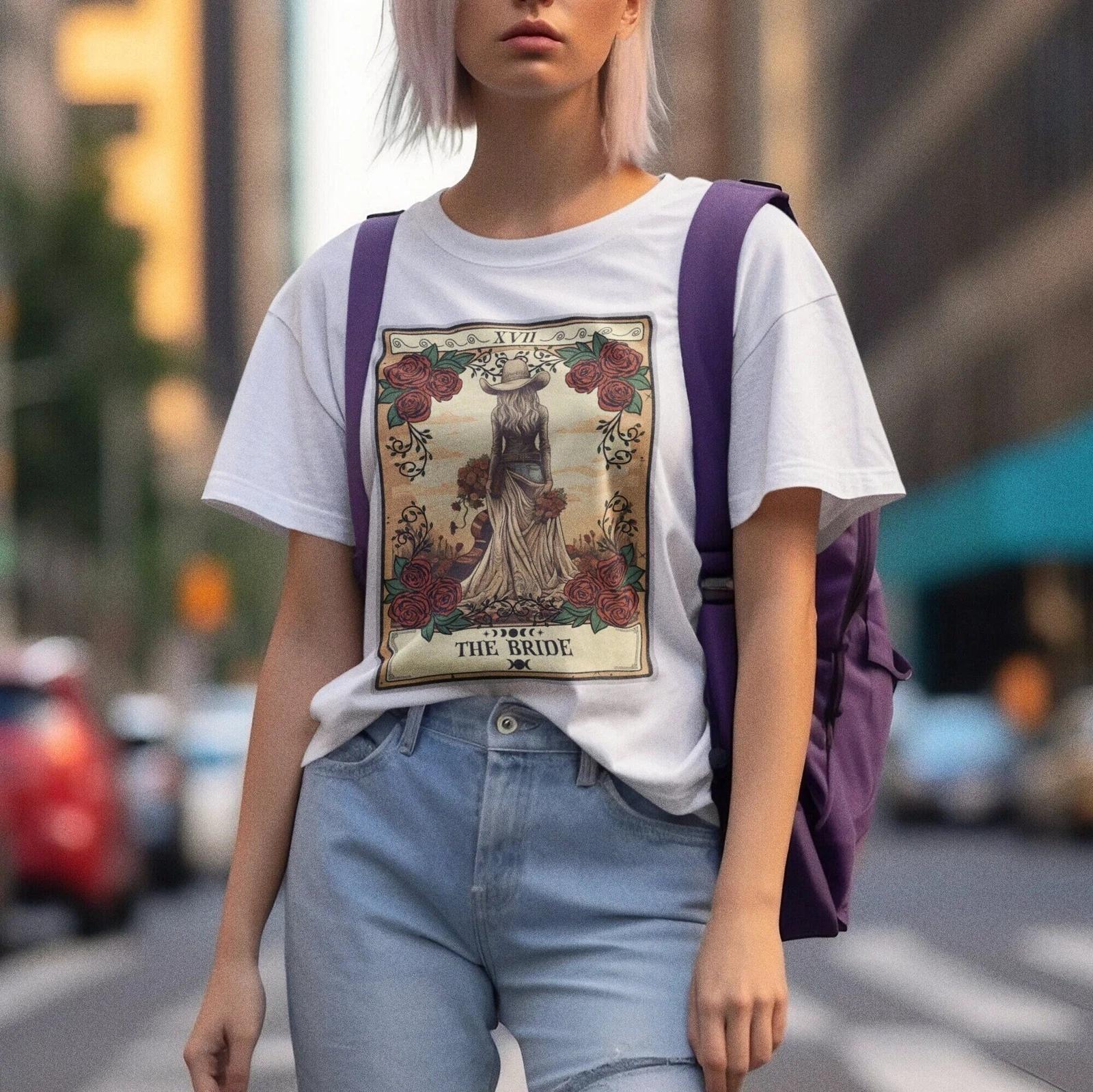 Cowgirl Bride Tarot Card Shirt 3XL