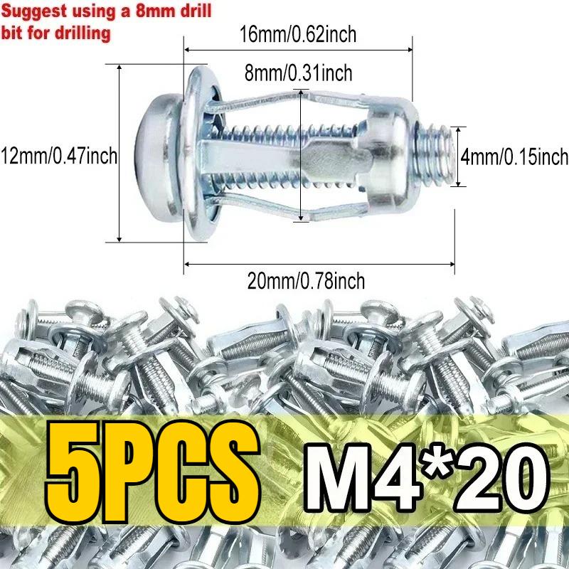 Petal Screw Jack Nuts Screw Anchors Petal Expansion Plugs for Curtain Expansion Clamp Petal Rivet Lock Bolt Board Wall Fasteners