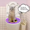 Cat Toilet Trainer Kit Reusable Litter Box Odor Control Urinal Seat Potty Cat Toilet Seat Insert Fits Standard Toilets