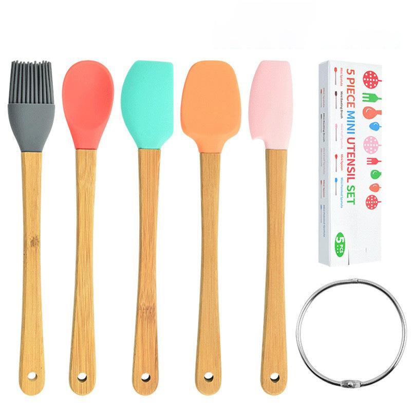 5-piece Set Baking Mini Children's Complementary Food Utensils