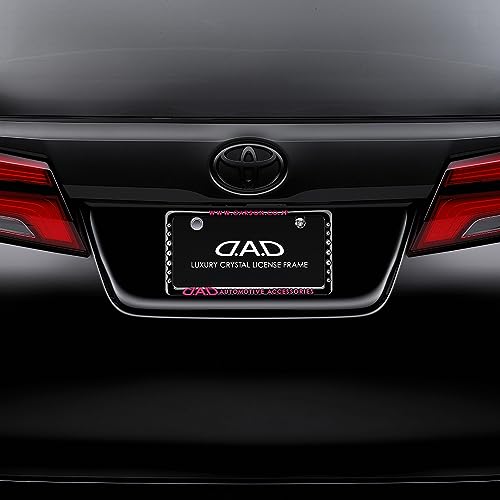 D.A.D Crystal License Frame II Rear Model [Black/Pink] Crystal SB195-01-01 DAD GARSON