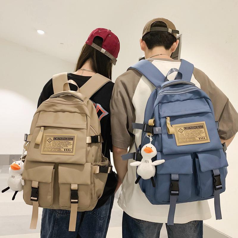 

2025 новый студенческий школьный рюкзак университетский женский большой вместимости рюкзак для ученика средней школы рюкзак для ученика средней школы ins высокого качества мужской No pendant хаки