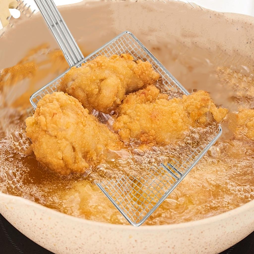 Stainless Steel   Strainer Skimmer Ladle for Cooking Frying Kitchen Gadgets Mesh Strainer Pasta Strainer Spoon