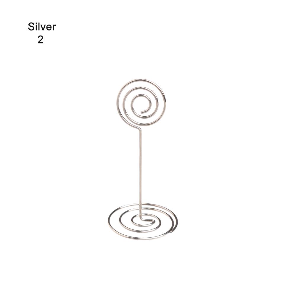 1PC Various Shapes Place Card Holder Table Metal Table Numbers Holder Paper Menu Clips Romantic Photo Holder Desktop Decoration