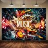 2D Flat Banner, 1 Piece - An Energetic Music-themed partyDJH