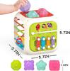 7-in-1 Interactive Activity Cube , Montessori Sensory & Educational Toy for 1 2 3 Year Old Boys Girls, Multicolor
