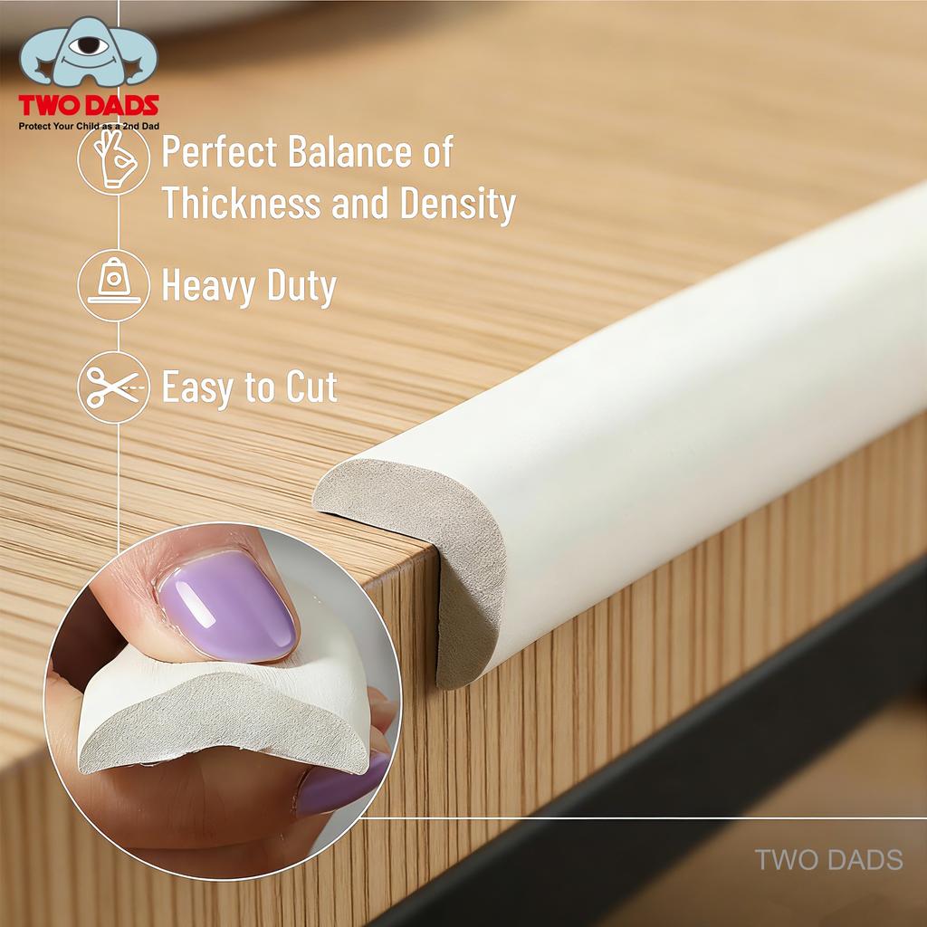 4,6/5,5M Extra dlouhé dětské bezpečnostní nárazníky, Dětský chránič hran pro rohy nábytku, Samolepicí chrániče rohů stolů