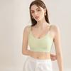 Women S Thin Breathable Seamless Sports Bra Half Fixed Drop Cup