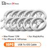 66W Type C PD 30W USB Cable For Apple iPhone 16 15 14 13 11 Pro Max 12 Mini 7 8 Plus XS R Fast Charging USB C Cable Charge Wire 4