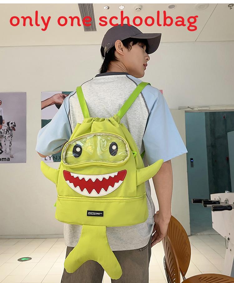 Shark Trocken-Nass-Trennung Schüler Sportrucksack Mit Belüfteten Trägern Für Teenager Reisen