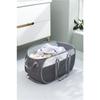 Folding Laundry Basket with Handle Clothes Toy Storage Basket Hollow Mesh Breathable Household Laundry Hamper Home Organizer