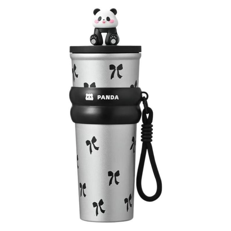 Nerezový Velký Král Hrnku Velkokapacitní Hrnky na Kávu do Auta Láhev na Čaj a Vodu Vakuová Termoska Přenosné Hrnky Hrnky se Slámkou