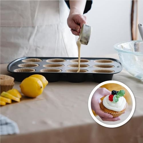 300-Count Paper Muffin Cups, Heat-Resistant, Waterproof, Oil-Resistant, Oven-Safe, Disposable Baking Cups, Cake Molds, DIY Baking Supplies