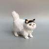 Grey Calico Cat Simulation Figurine – Persian Craft Toy for Window Display