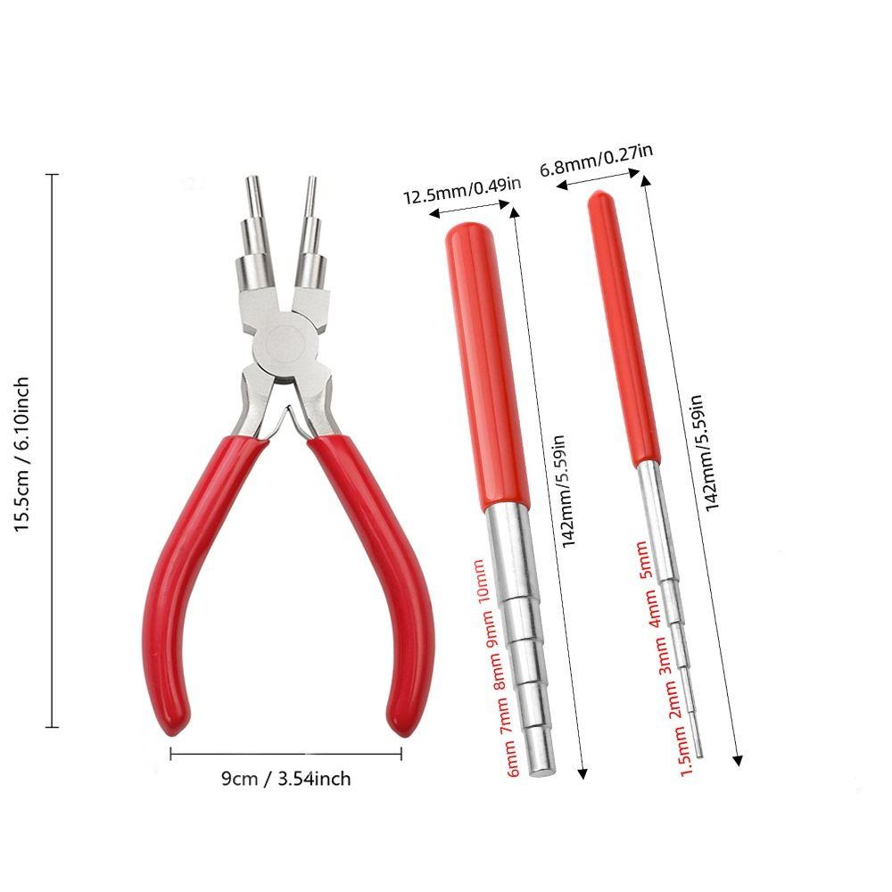 Non-Slip Jewelry Pliers Set Comfort Grip Handle Wire Looping Pliers for 3Pcs/Set DIY Tools