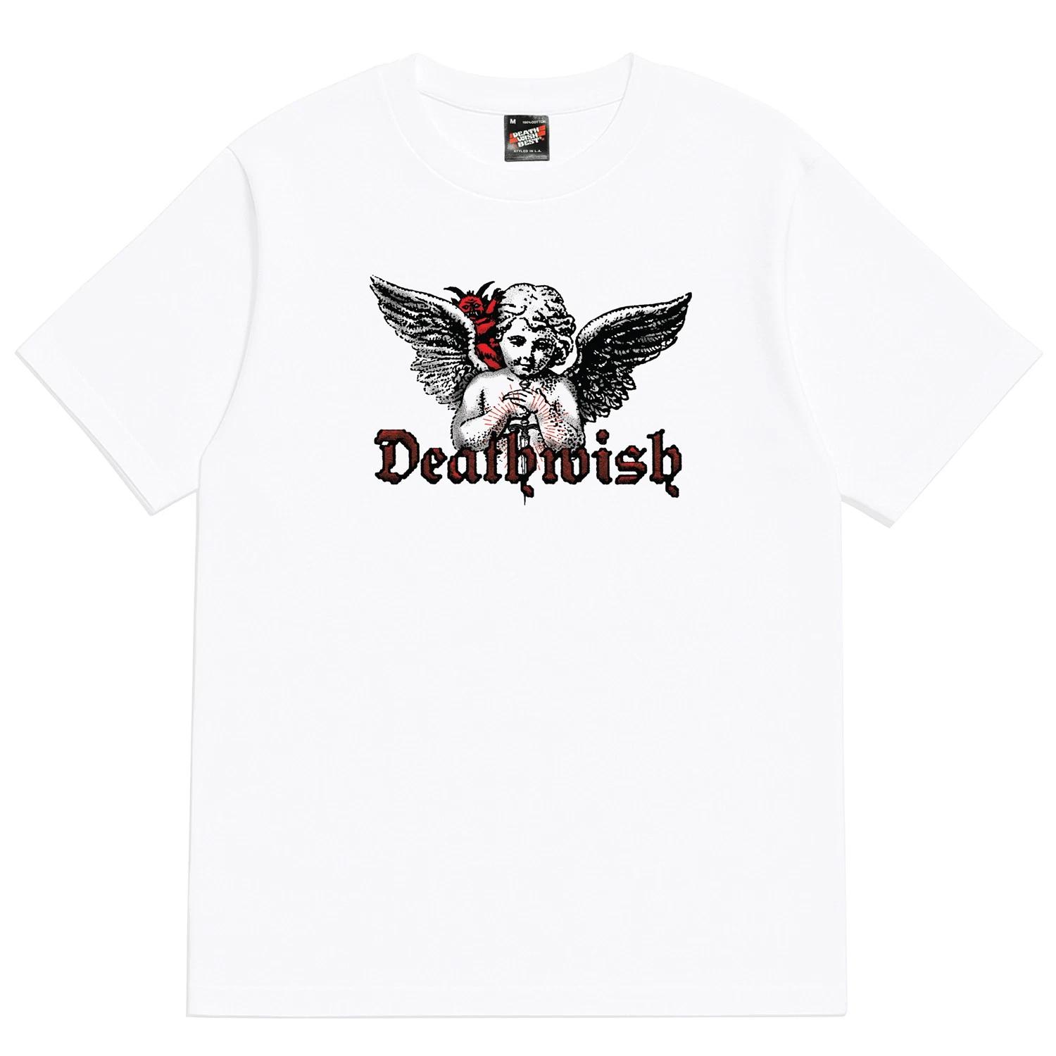 Deathwish Skateboards Shirt Cherub White XL