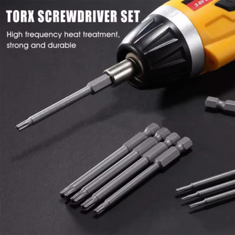 11pcs Magnetic Screwdriver Drill Bit Set Anti-Slip Hexagonal Star Hollow Batch Head Electric Screwdriver Set Screw Driver Tools