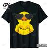 Coole Sonnenbrillen Küken Lustige Ente Grafik T-Shirts Herren Damen Mode Lässig 100% Baumwolle Locker Übergröße Oberteil T-Shirt