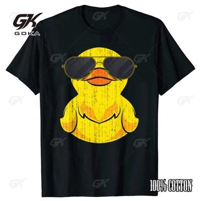 Cool Sunglasses Duckling Funny Duck Graphic Tshirts Men Womens Fashion Casual 100 Cotton Loose Oversized Top Tee