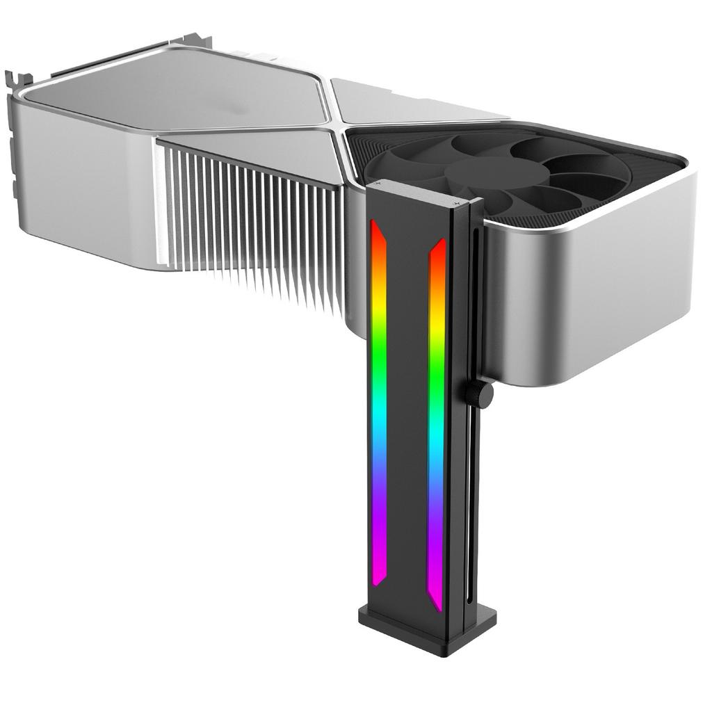 GPU Support Bracket ARGB Aluminium Alloy Magnetic Base Sliding   GPU Holder for Desktop Graphic Card