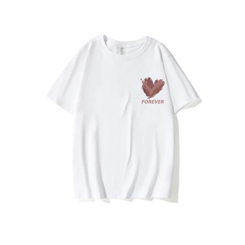 Couple Shirts T Shirts Boyfriend Girlfriend Wife Tshirt Summer Casual Tops Clothes Short Sleeve Tshirt for Lover Gift