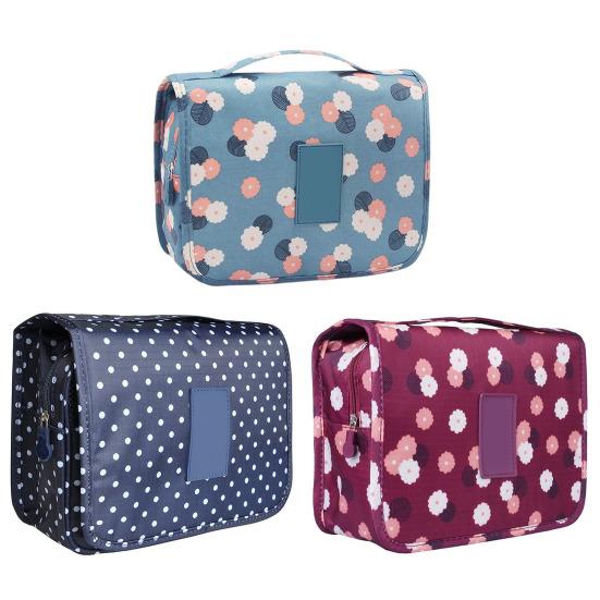 Travel Hanging Toiletry Bag Portable Cosmetic Organizer with Hook Waterproof Makeup Pouch for Women Girls Business Trips Vacation Use