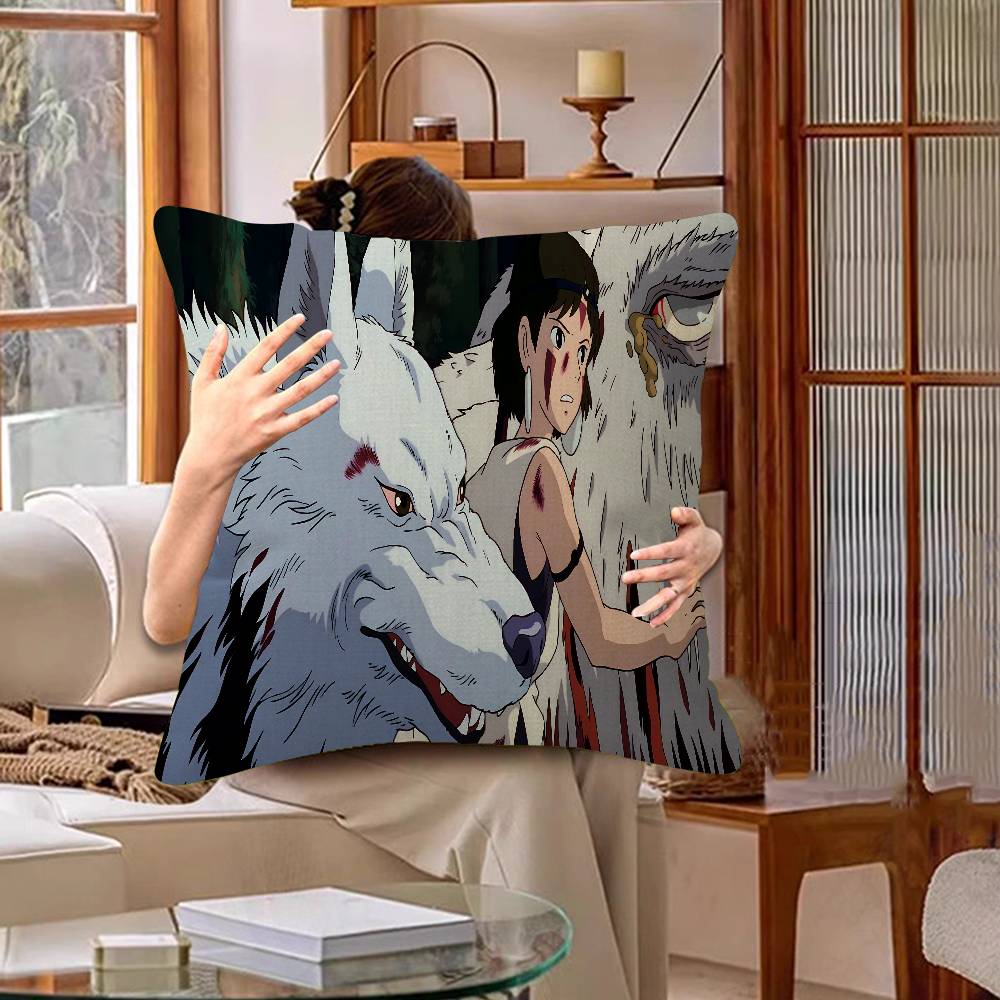 Anime P-Princess M-Mononoke Lucky Dragon pillow cover sofa cushion cover home room decoration children gift