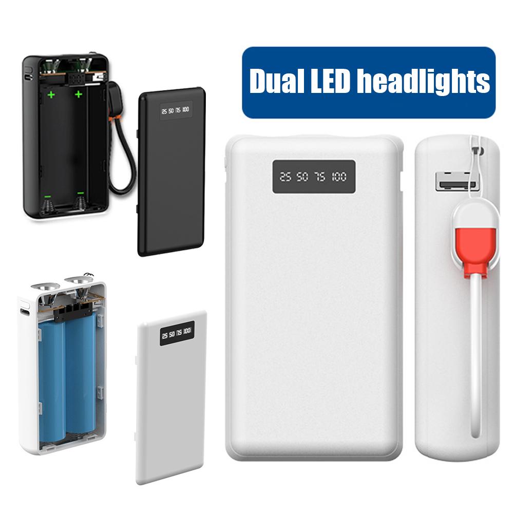Welding Free 21700 Mobile Power Bank Kit With Built-in Wire Power Bank Shell DIY Battery Box Kit Fast Charging