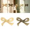 Drawer Cabinet Pull Metal Ribbon Furniture Handle for Bedside Table Dresser and Decorative Home Detail Accent Use