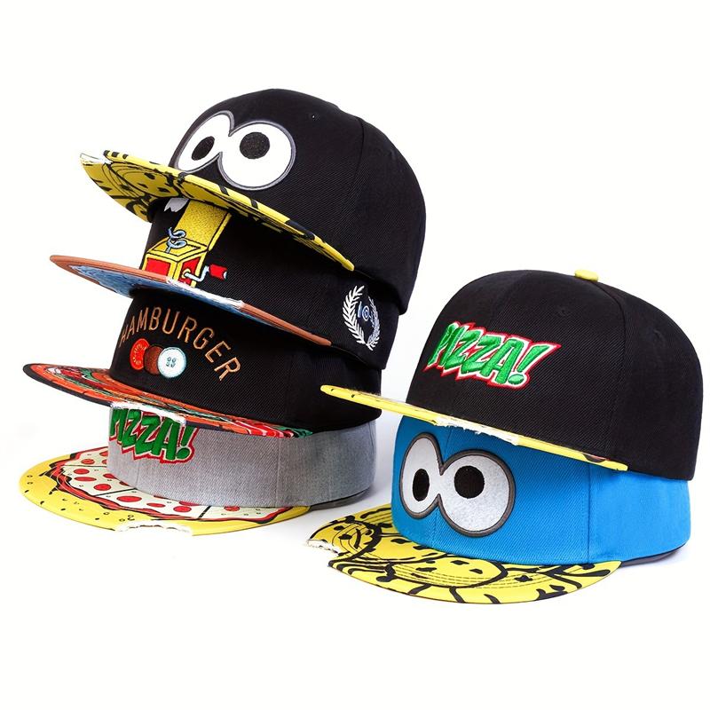 Unisex Letter Embroidery Watermelon Printing Hip-hop Hats Outdoor Adjustable Casual Baseball Caps Sunscreen Hat