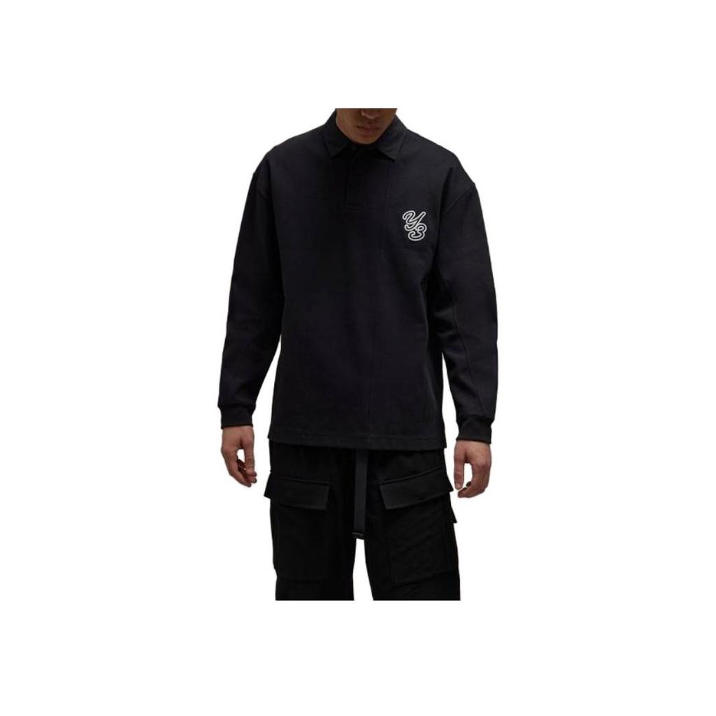 Y-3 FW23 Rugby Long Sleeve Shirt Unisex Shirts Navy-Blue IL4618