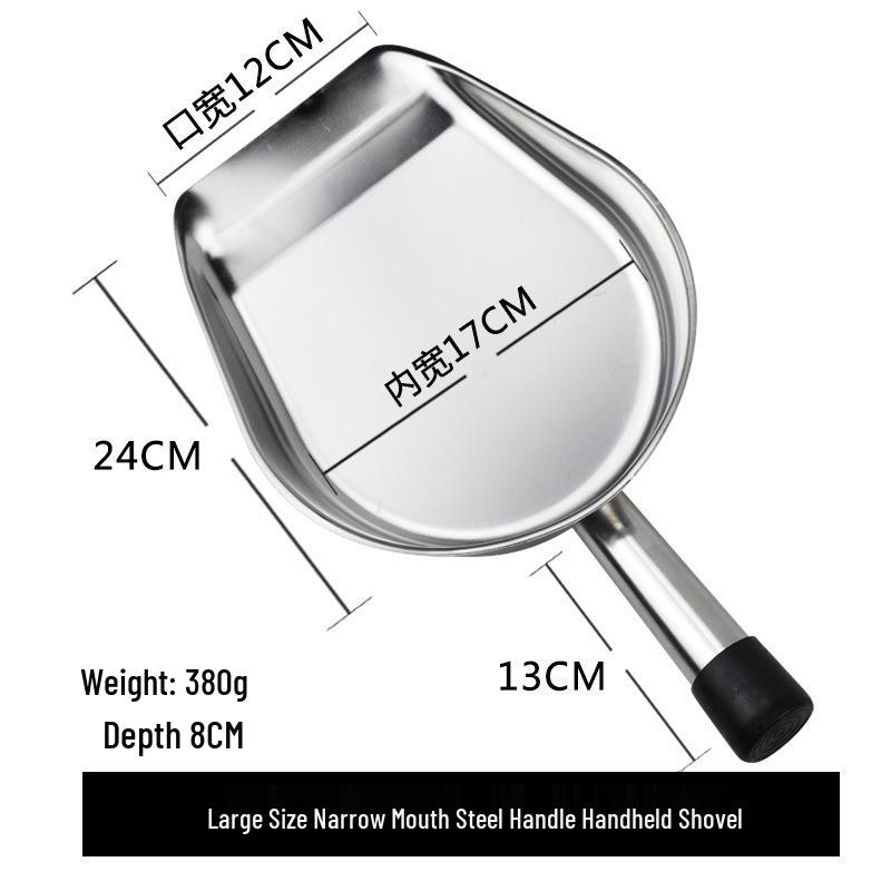 Sturdy Handheld Stainless Steel Shovel for Desktop and Bedding Cleaning