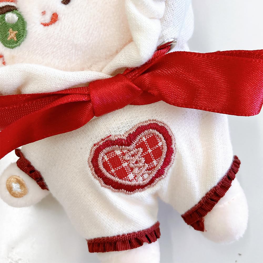 Tartan Check Rabbit Ear Kigurumi Plush Kigurumi Kpopdoll Costume (10cm) Red, Toy, Accessory, Otaku, Doll, Mascot, [Used]